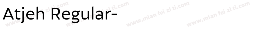Atjeh Regular字体转换